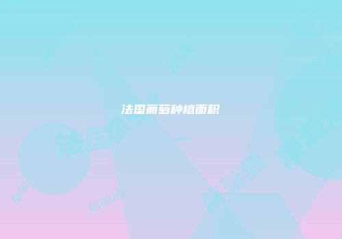 法国葡萄种植面积