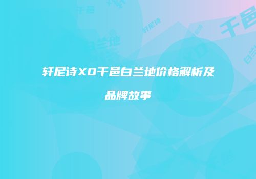 轩尼诗XO干邑白兰地价格解析及品牌故事
