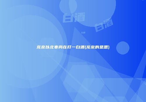 龙泉以北寒尚在打一白酒(龙泉的意思)