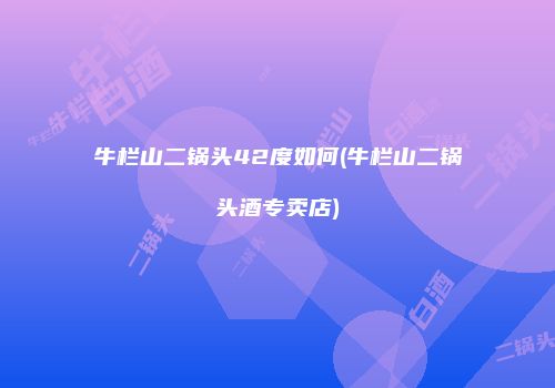 牛栏山二锅头42度如何(牛栏山二锅头酒专卖店)