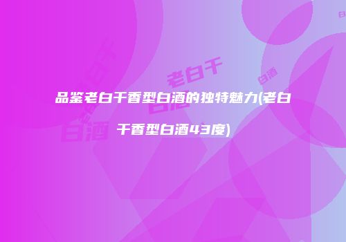 品鉴老白干香型白酒的独特魅力(老白干香型白酒43度)