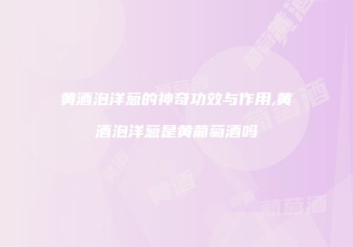 黄酒泡洋葱的神奇功效与作用,黄酒泡洋葱是黄葡萄酒吗