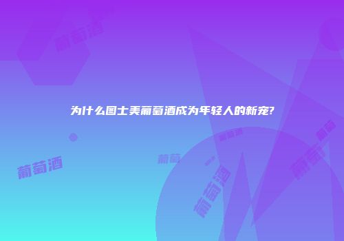 为什么图士美葡萄酒成为年轻人的新宠?