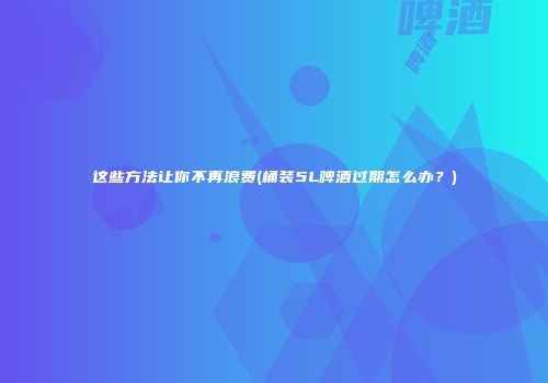 这些方法让你不再浪费(桶装5L啤酒过期怎么办？)