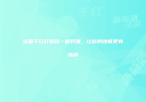 法国干红打折店一瓶好酒，让你的晚餐更有情调