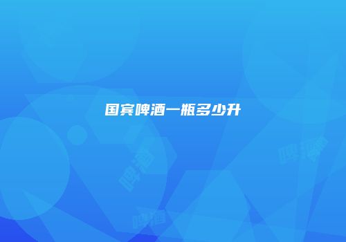 国宾啤酒一瓶多少升