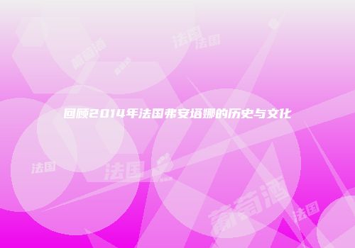 回顾2014年法国弗安塔娜的历史与文化