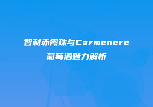 智利赤霞珠与Carmenere葡萄酒魅力解析