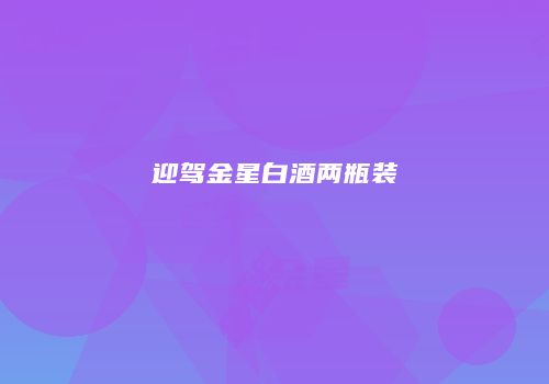 迎驾金星白酒两瓶装