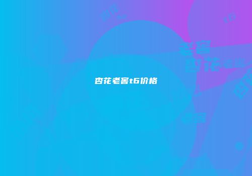 杏花老窖t6价格