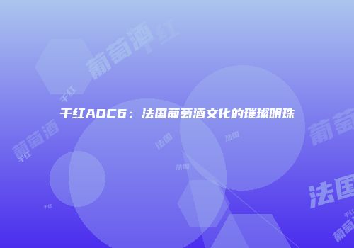 干红AOC6：法国葡萄酒文化的璀璨明珠