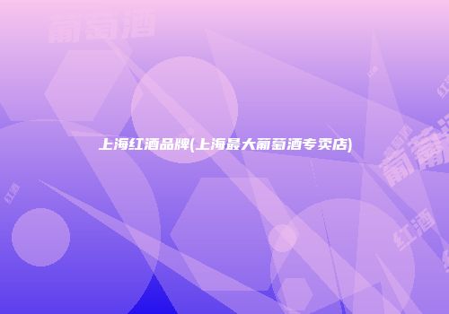 上海红酒品牌(上海最大葡萄酒专卖店)
