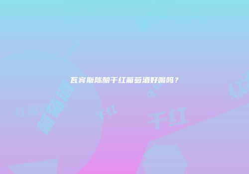 瓦宾斯陈酿干红葡萄酒好喝吗？