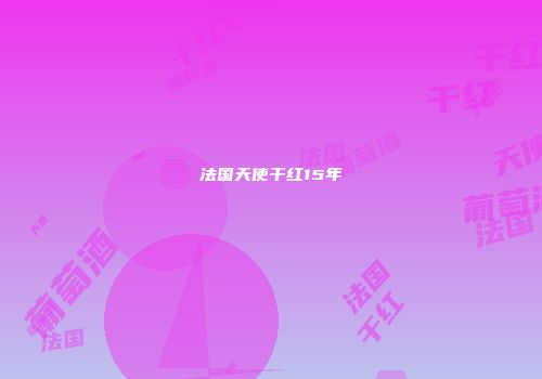 法国天使干红15年