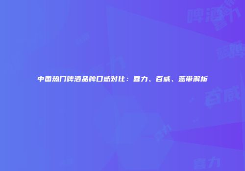 中国热门啤酒品牌口感对比：喜力、百威、蓝带解析