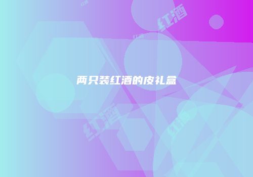 两只装红酒的皮礼盒