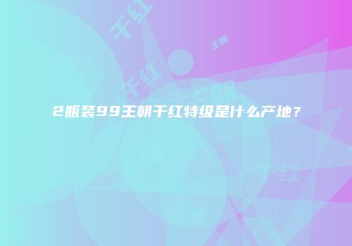 2瓶装99王朝干红特级是什么产地？