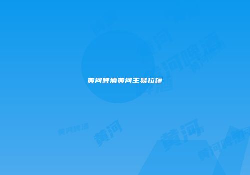 黄河啤酒黄河王易拉罐