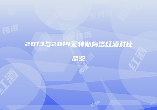 2013与2014蒙特斯梅洛红酒对比品鉴
