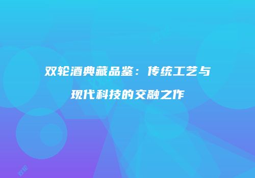 双轮酒典藏品鉴：传统工艺与现代科技的交融之作