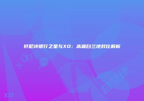 轩尼诗银行之星与XO：高端白兰地对比解析