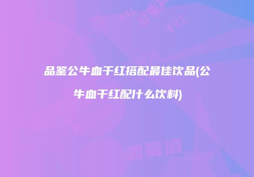 品鉴公牛血干红搭配最佳饮品(公牛血干红配什么饮料)