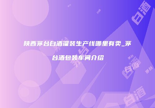 陕西茅台白酒灌装生产线哪里有卖_茅台酒包装车间介绍