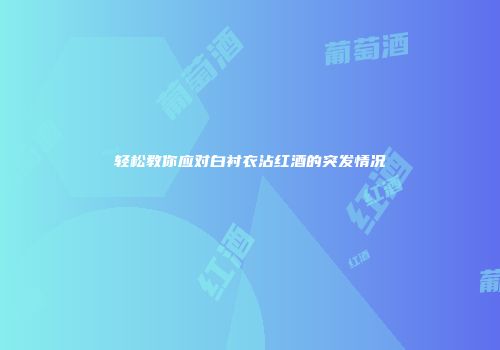 轻松教你应对白衬衣沾红酒的突发情况