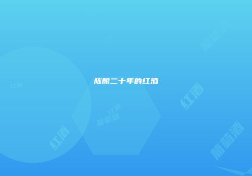 陈酿二十年的红酒
