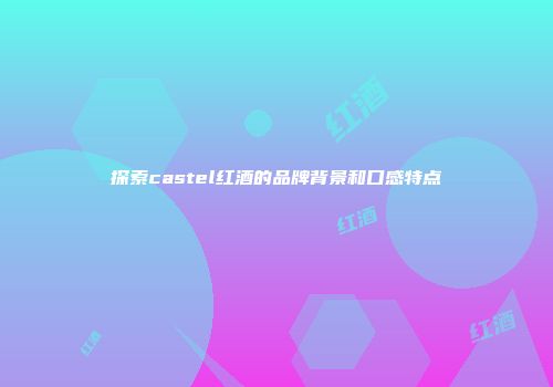 探索castel红酒的品牌背景和口感特点