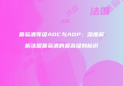 葡萄酒等级AOC与AOP：深度解析法国葡萄酒的最高级别标识