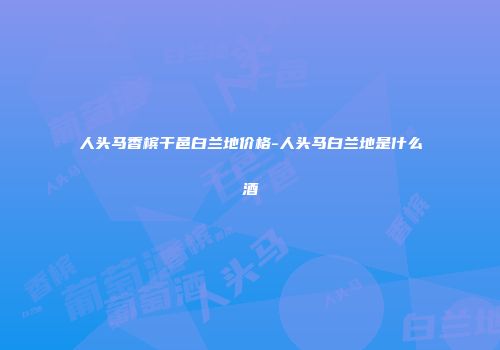 人头马香槟干邑白兰地价格-人头马白兰地是什么酒