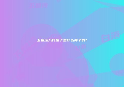 五粮液八代瓶子是什么样子的?