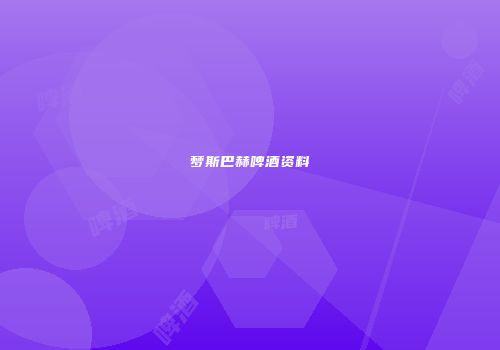 梦斯巴赫啤酒资料