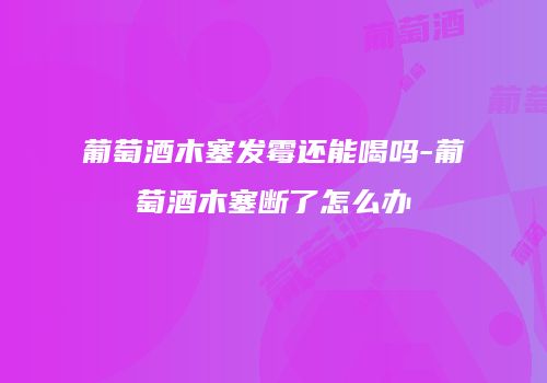 葡萄酒木塞发霉还能喝吗-葡萄酒木塞断了怎么办