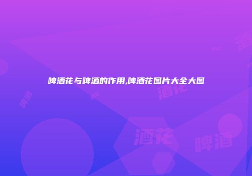 啤酒花与啤酒的作用,啤酒花图片大全大图
