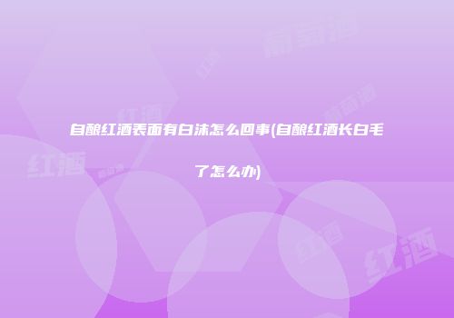 自酿红酒表面有白沫怎么回事(自酿红酒长白毛了怎么办)