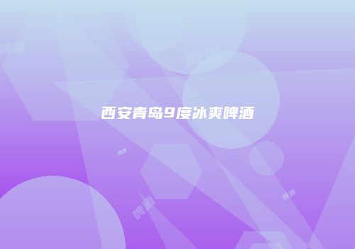 西安青岛9度冰爽啤酒