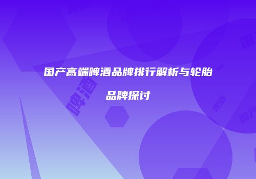 国产高端啤酒品牌排行解析与轮胎品牌探讨