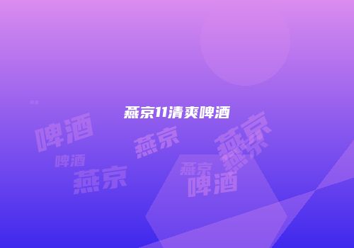 燕京11清爽啤酒