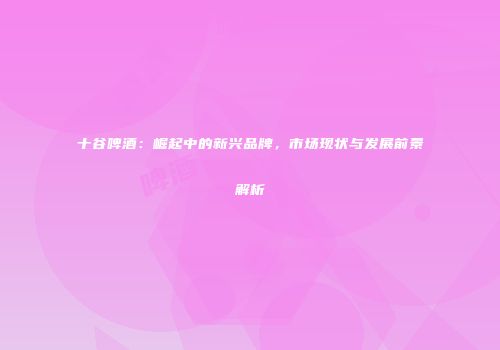 十谷啤酒：崛起中的新兴品牌，市场现状与发展前景解析
