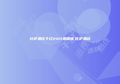 比萨酒庄干红2011酒精度,比萨酒店