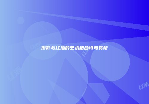摄影与红酒的艺术结合诗句赏析