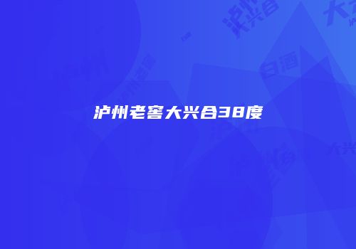 泸州老窖大兴合38度