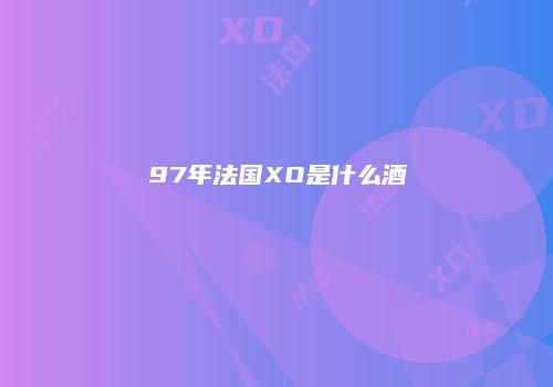 97年法国XO是什么酒