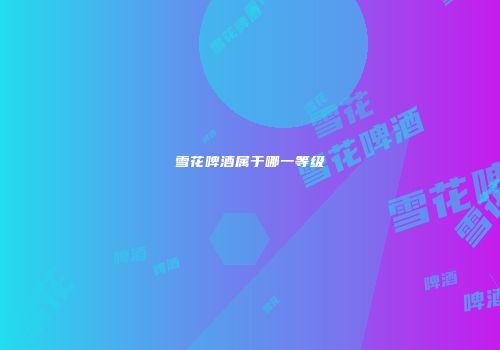 雪花啤酒属于哪一等级
