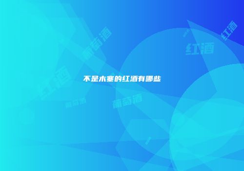 不是木塞的红酒有哪些