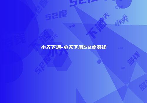 小天下酒-小天下酒52度多钱