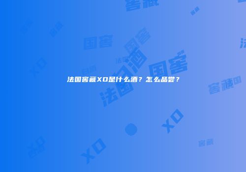 法国窖藏XO是什么酒？怎么品尝？
