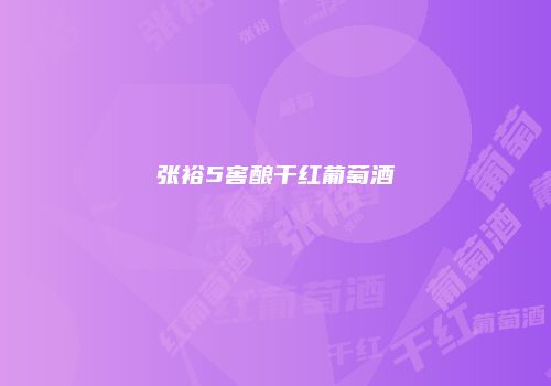 张裕5窖酿干红葡萄酒